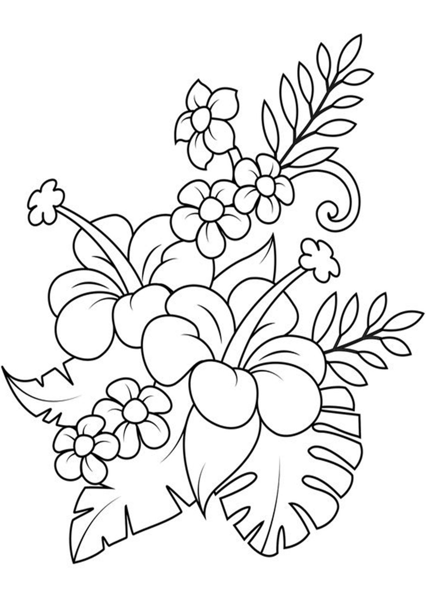 Coloring Sheets Flowers Printable