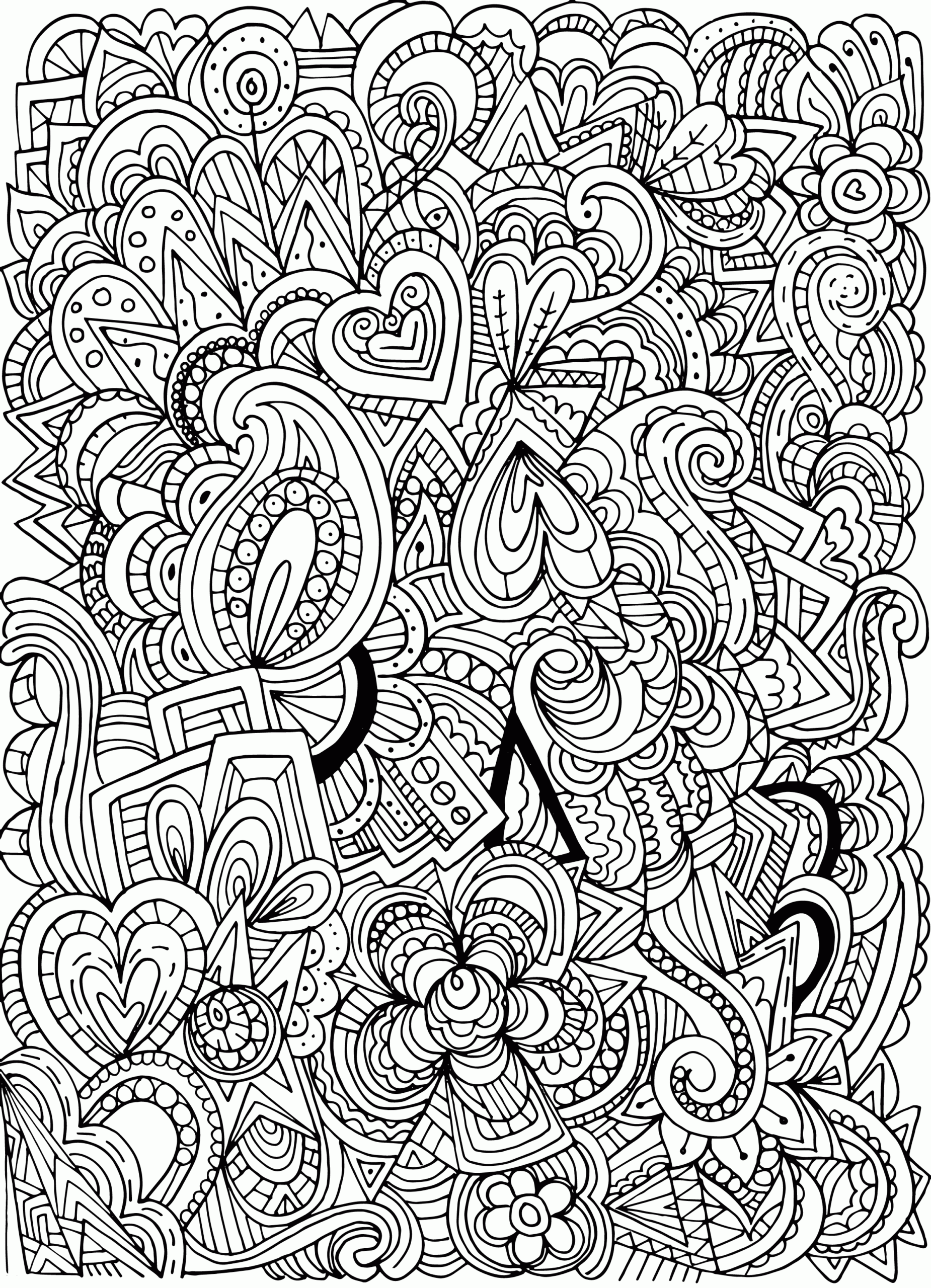 Coloring Sheets For Adults Easy At Gencaidenblog Blog
