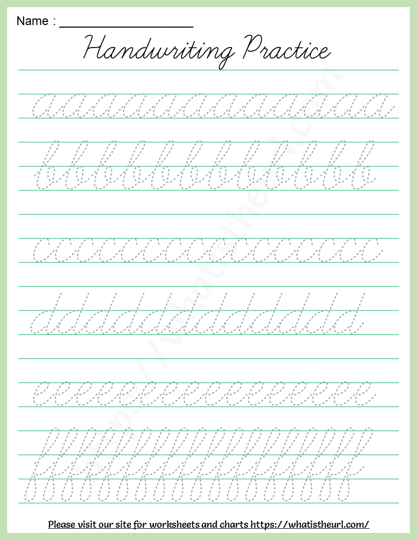 Cursive Alphabet Practice Sheets Printable Apps hellopretty co za