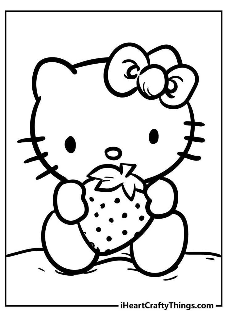 Cute And Sweet Hello Kitty Coloring Pages Hello Kitty Colouring Pages 