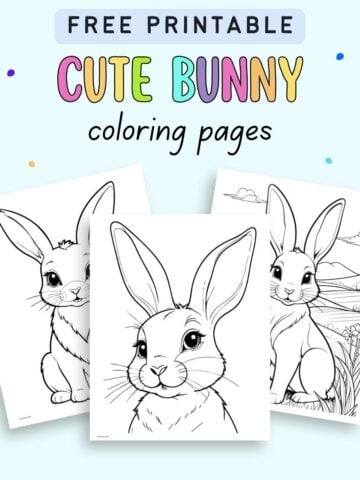 Cute Bunny Coloring Pages Free Printable Infoupdate