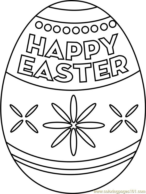 Cute Easter Egg Coloring Sheets Coloring Pages