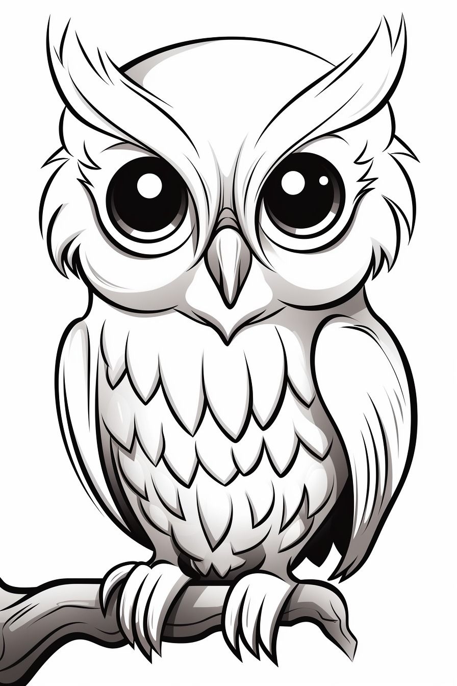 Cute Owl Coloring Page Free Printable Coloring Pages NBKomputer Cute Owl Coloring Page Free Printable Coloring Pages NBKomputer