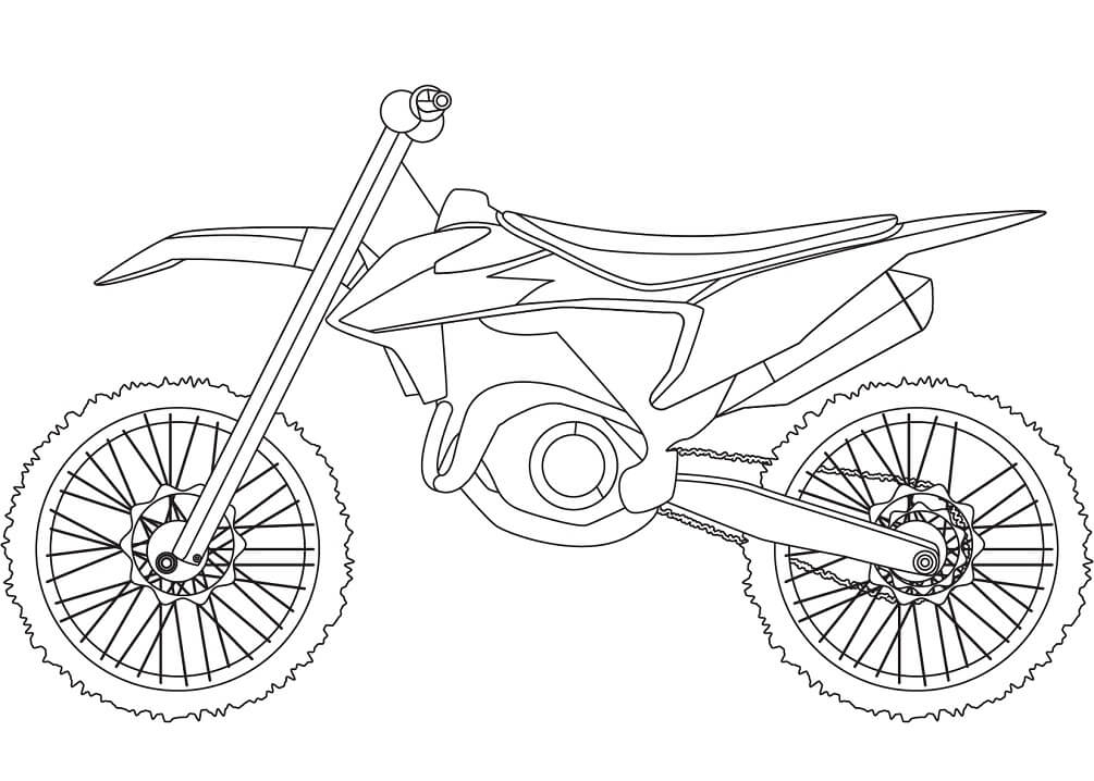 Dirt Bike 4 Coloring Page Free Printable Coloring Pages For Kids