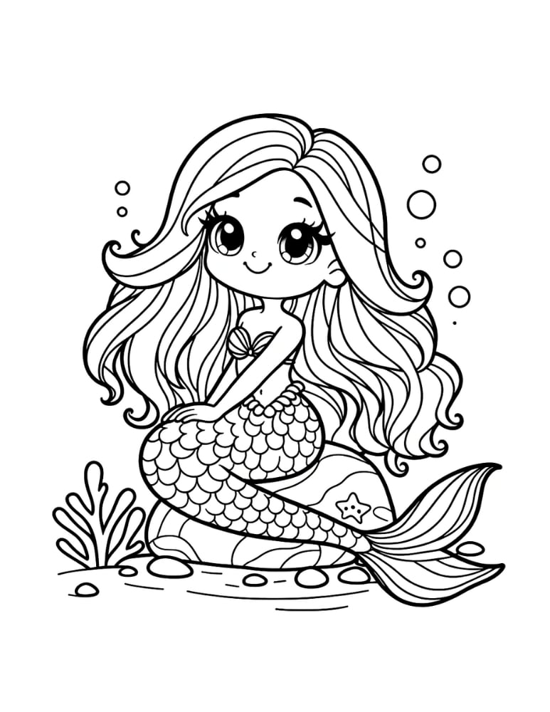 Dive Into Imagination With Mermaid Printable Coloring Pages