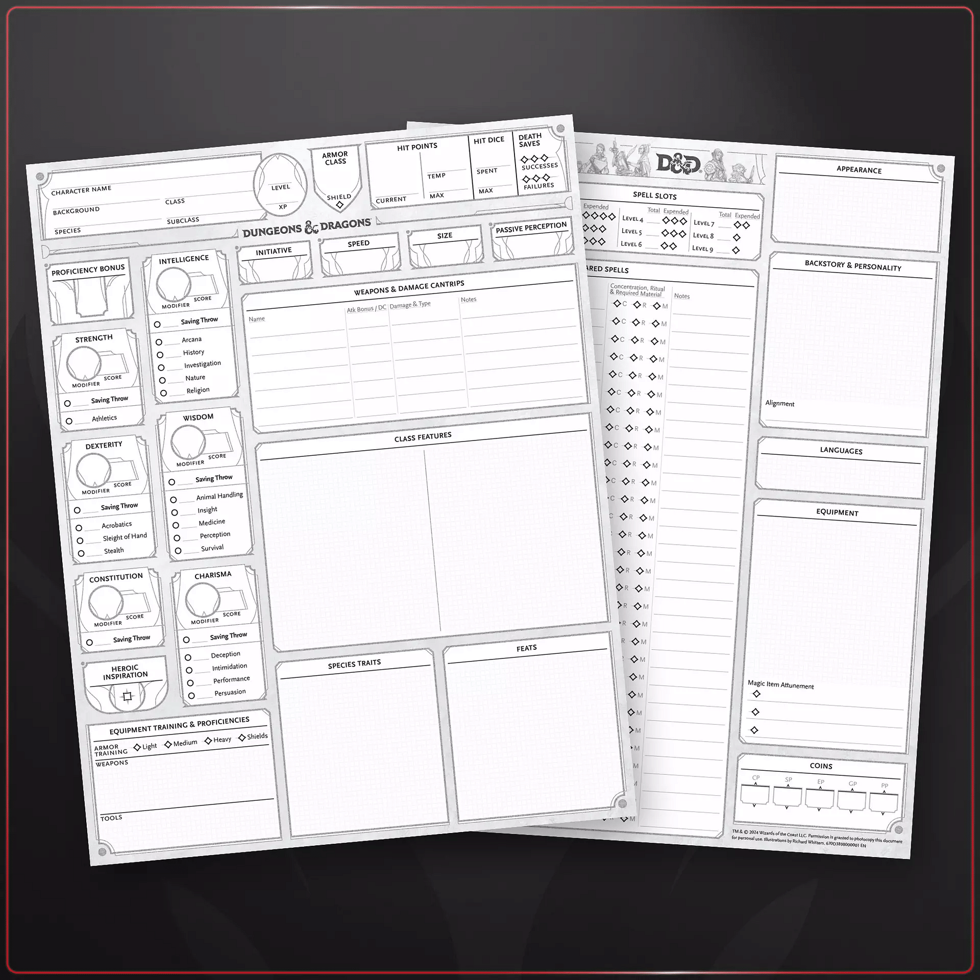 Dnd 2024 Character Sheet Printable Pavia Loella