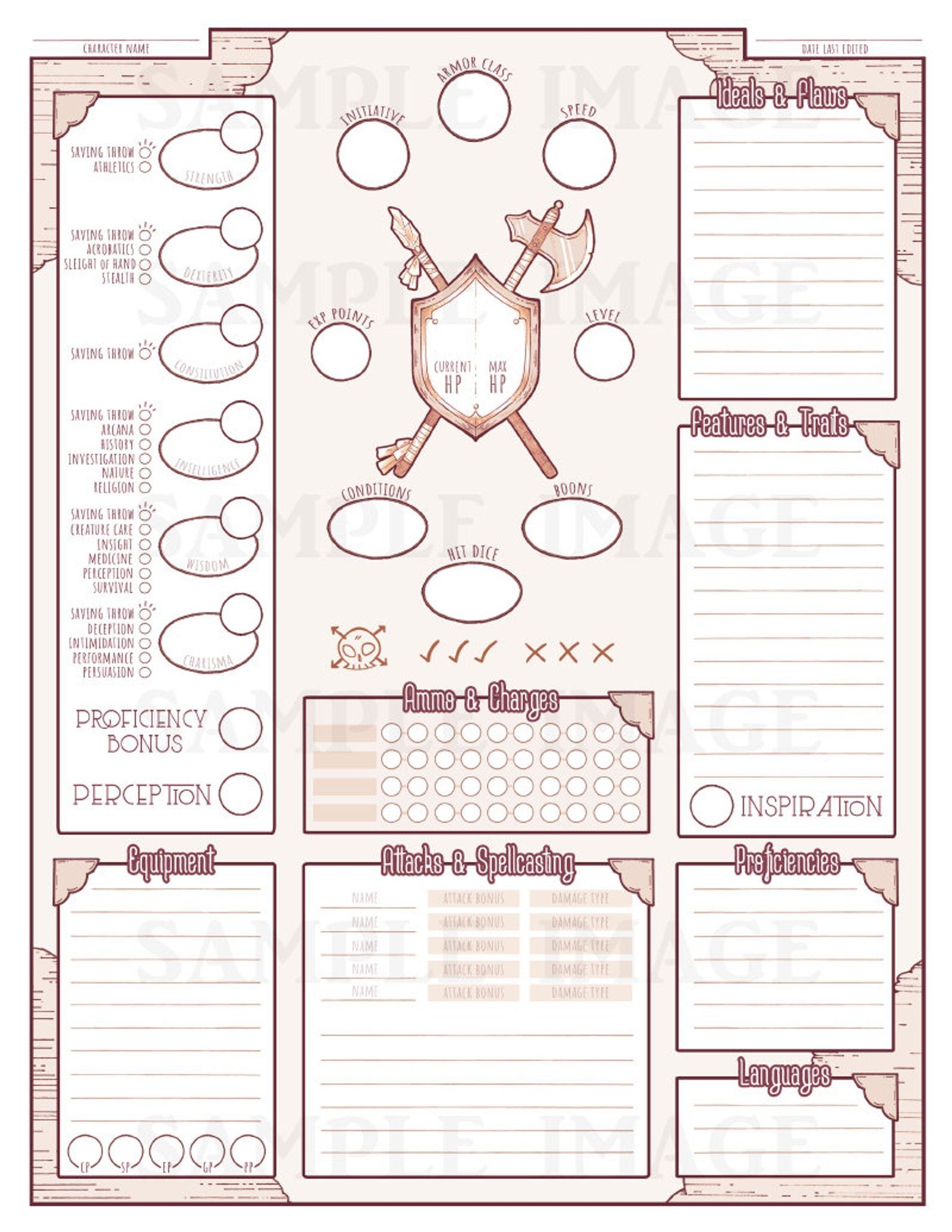 Dnd Custom Character Sheet NBKomputer