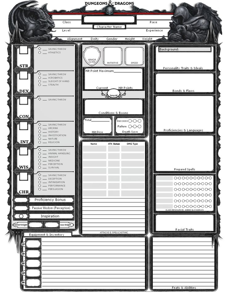 Dnd Printable Character Sheets Printable New Year Banners