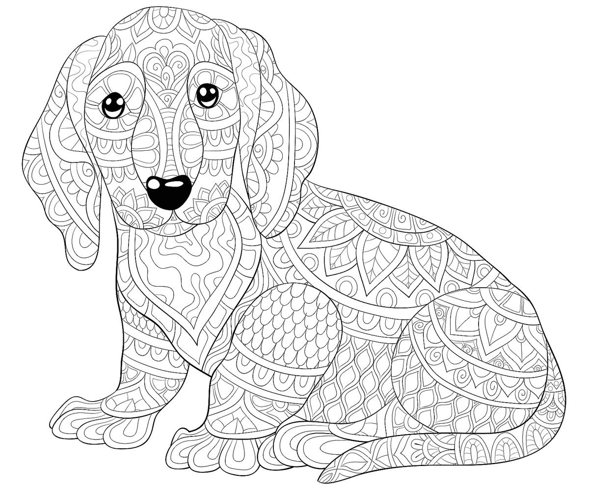 Dog Coloring Pages Printable For Kids Dog Coloring Page Printable