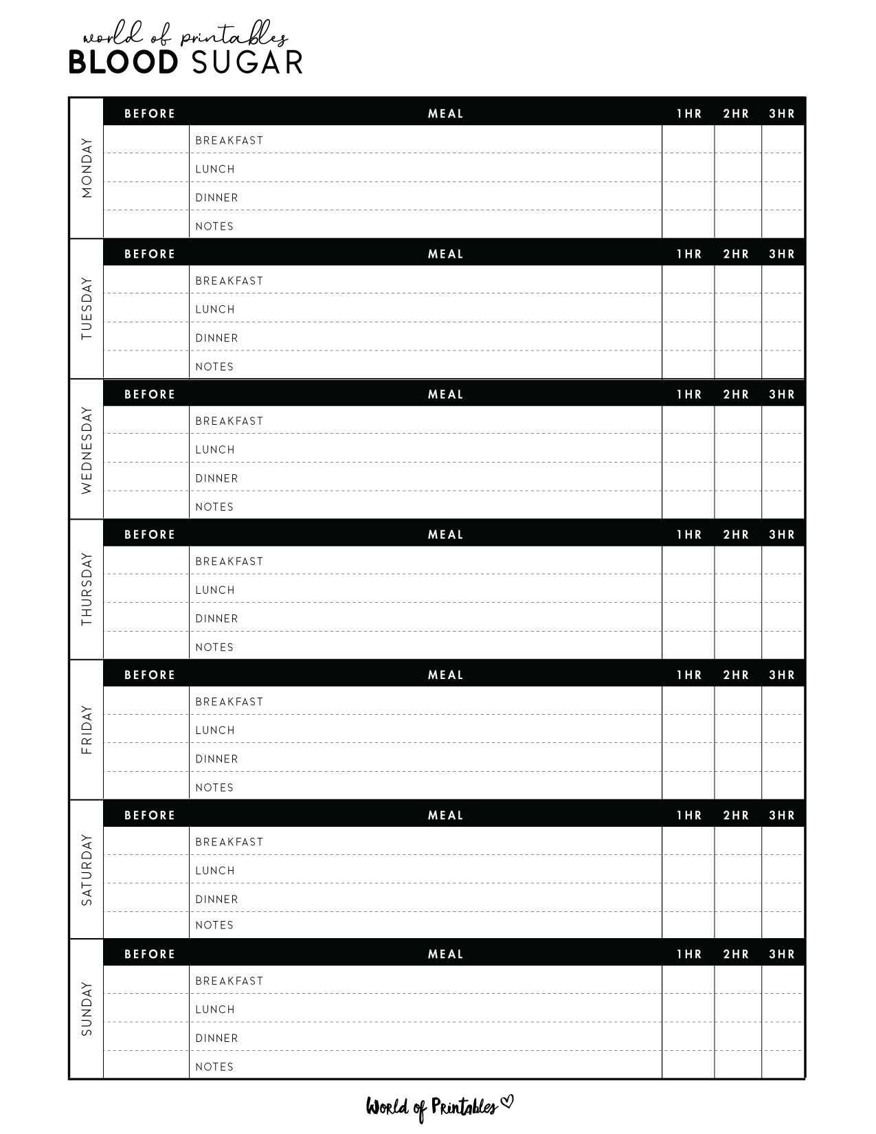 Download Free Printable Blood Sugar Log Chart PDF World Of Printables