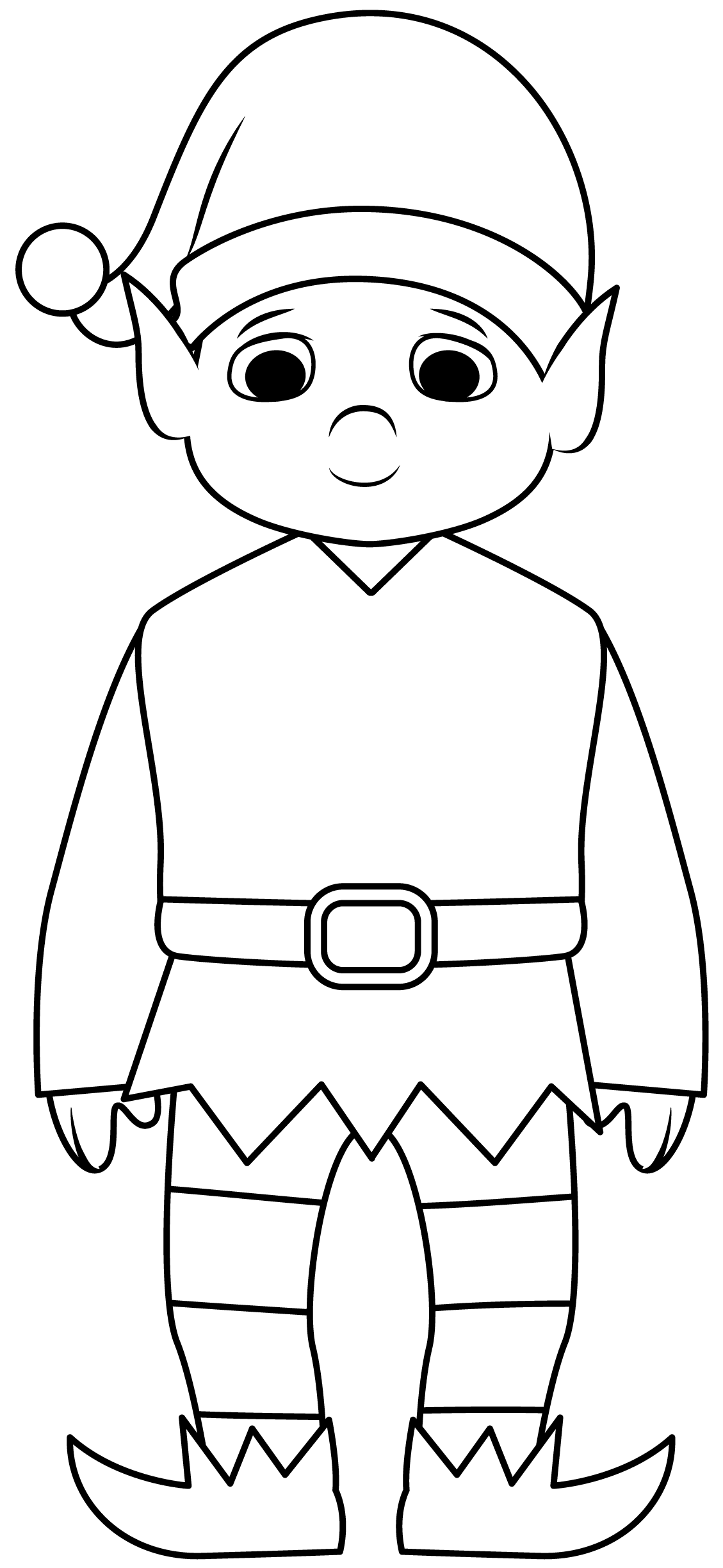 Elf Coloring Sheet Printable