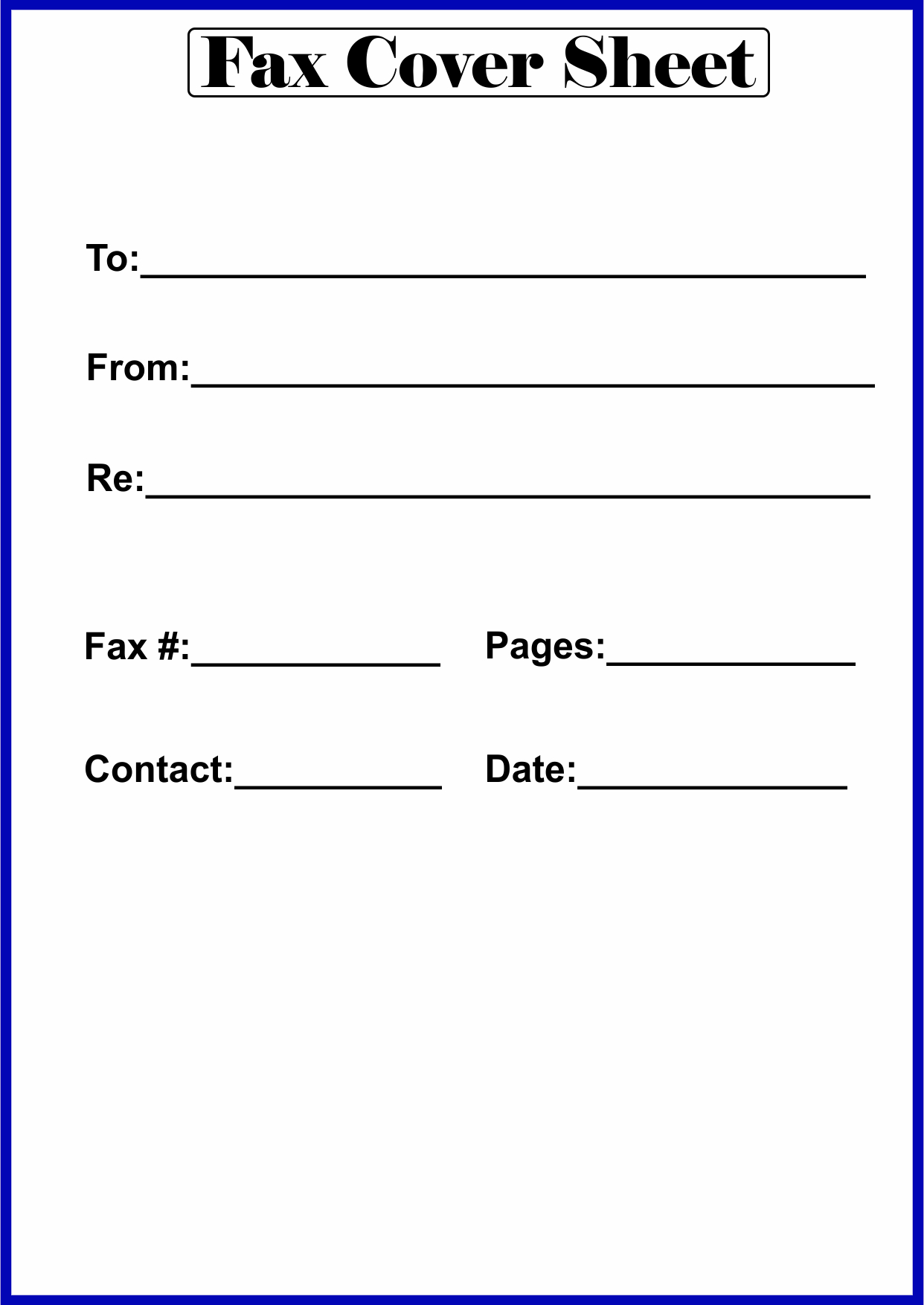Fax Cover Sheets Printable Free Incomelasopa