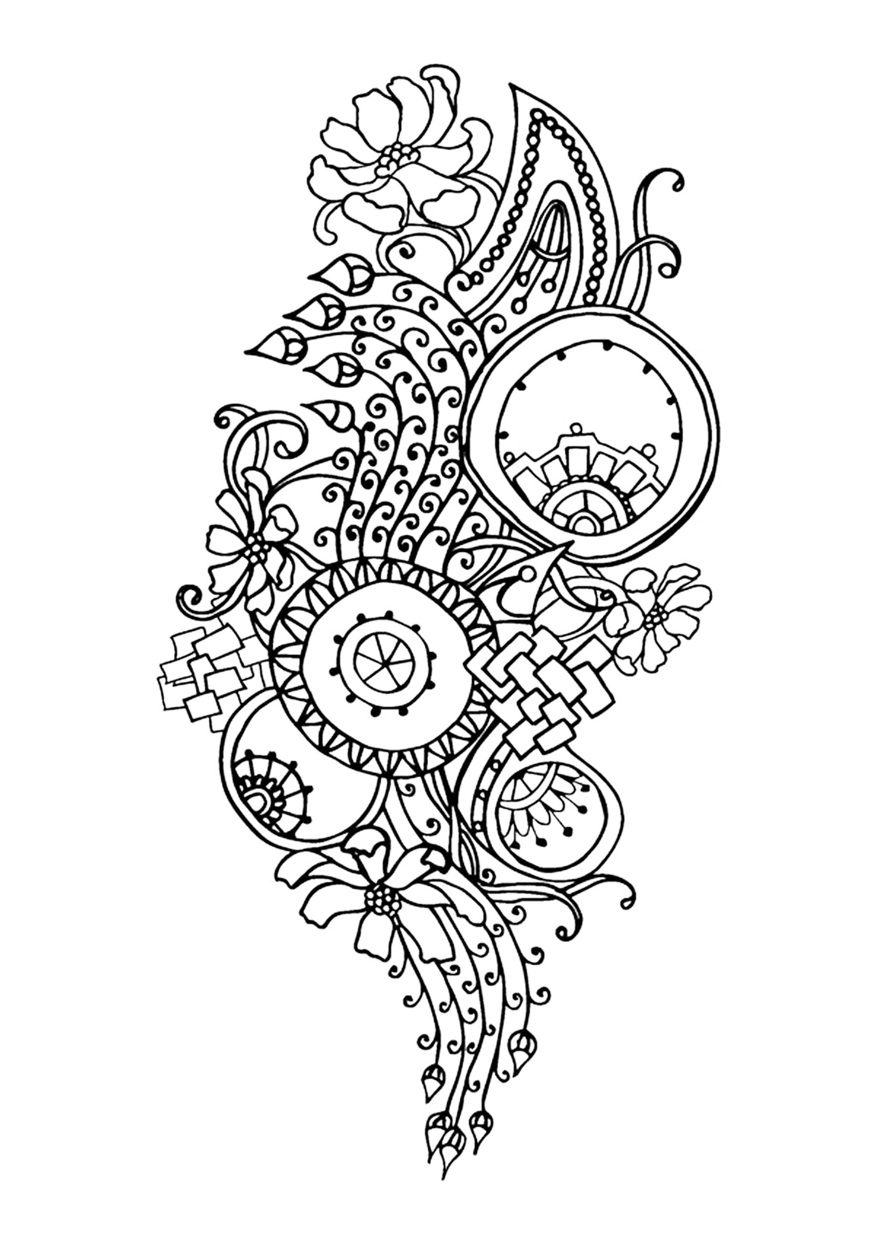 Flower Coloring Pages For Adults Best Coloring Pages For Kids