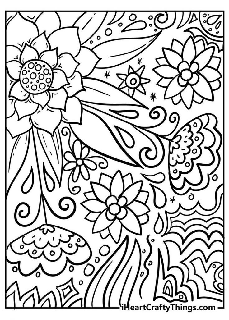 Flower Coloring Pages Printable Flower Coloring Pages Sunflower 