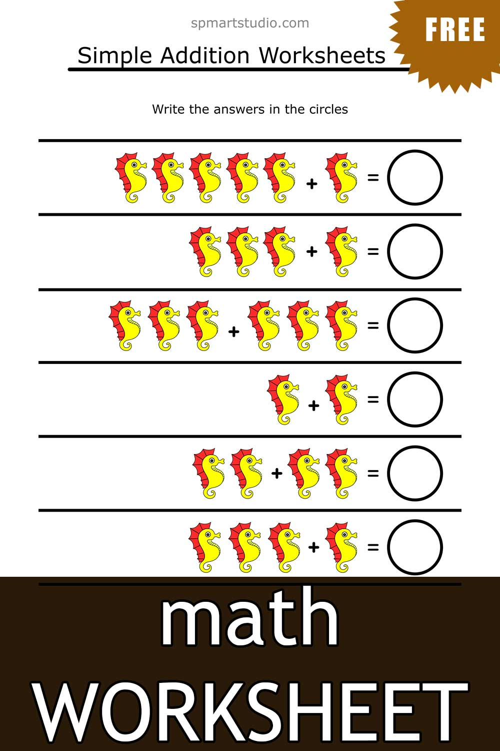 Free Addition Printable Math Worksheet Printable Multiplication 