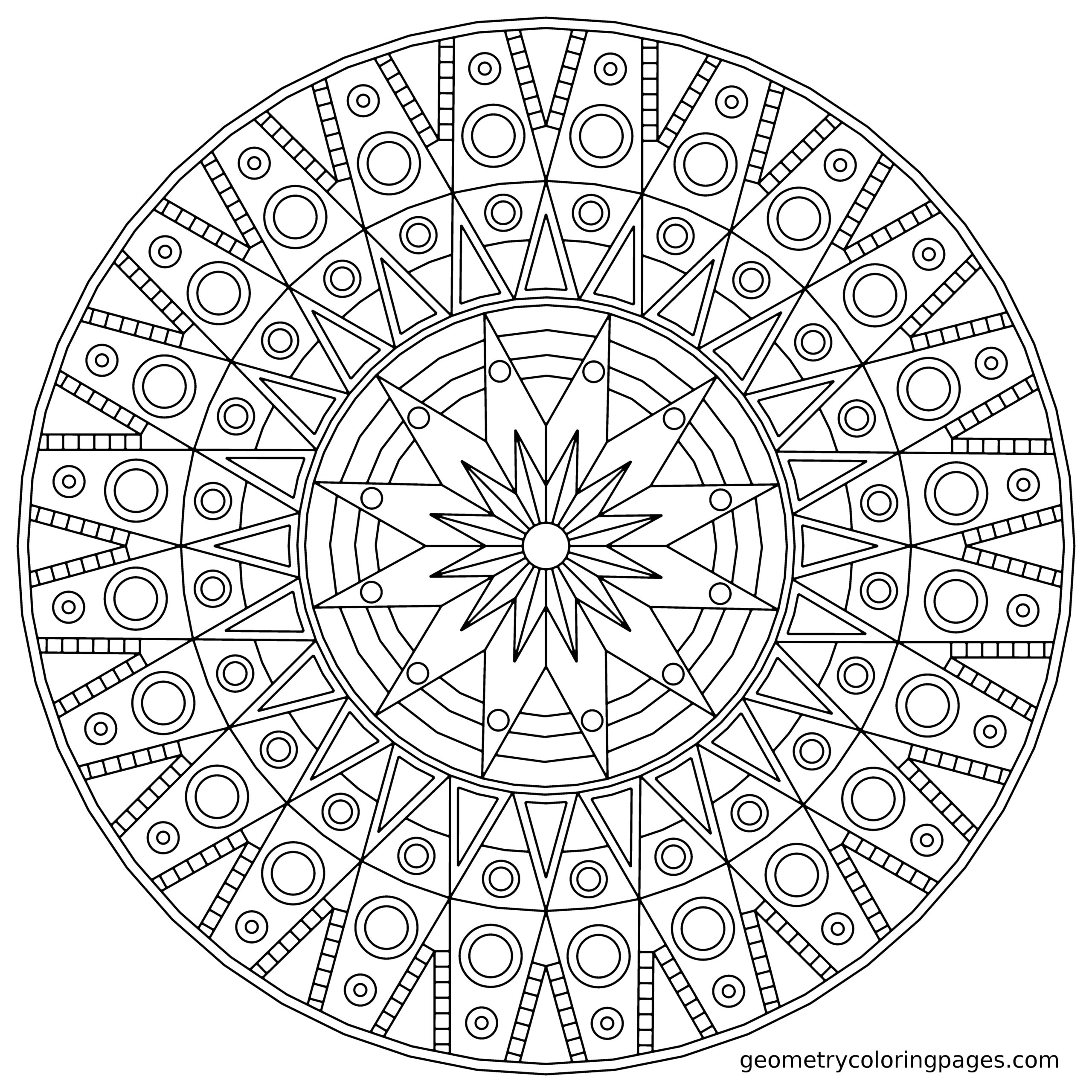 Free Awesome Design Mandala Coloring Pages Free Printable Download 