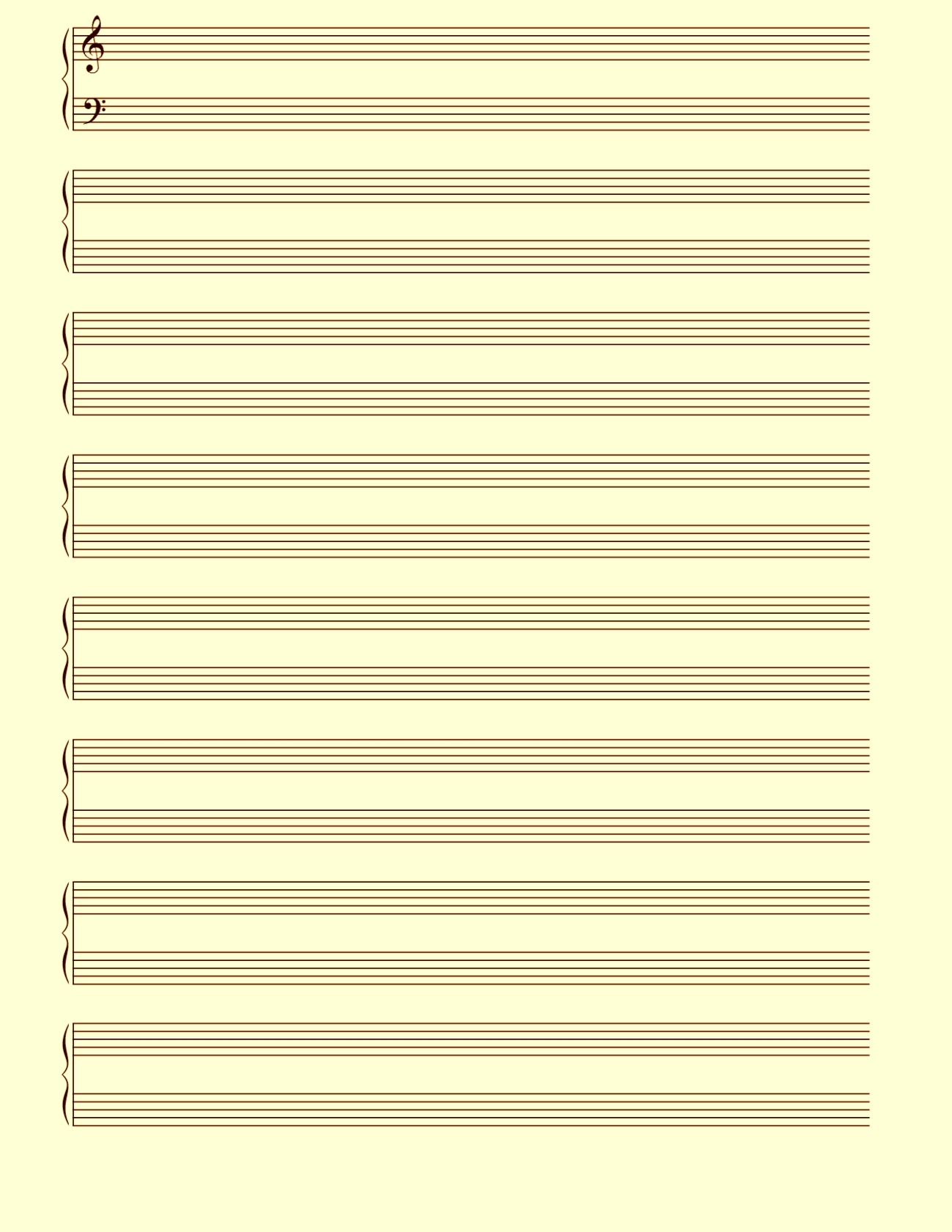 Free Blank Printable Sheet Music Printable New Year Banners