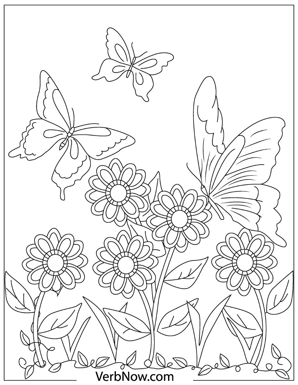 Free Butterfly Coloring Pages For Download Printable PDF 
