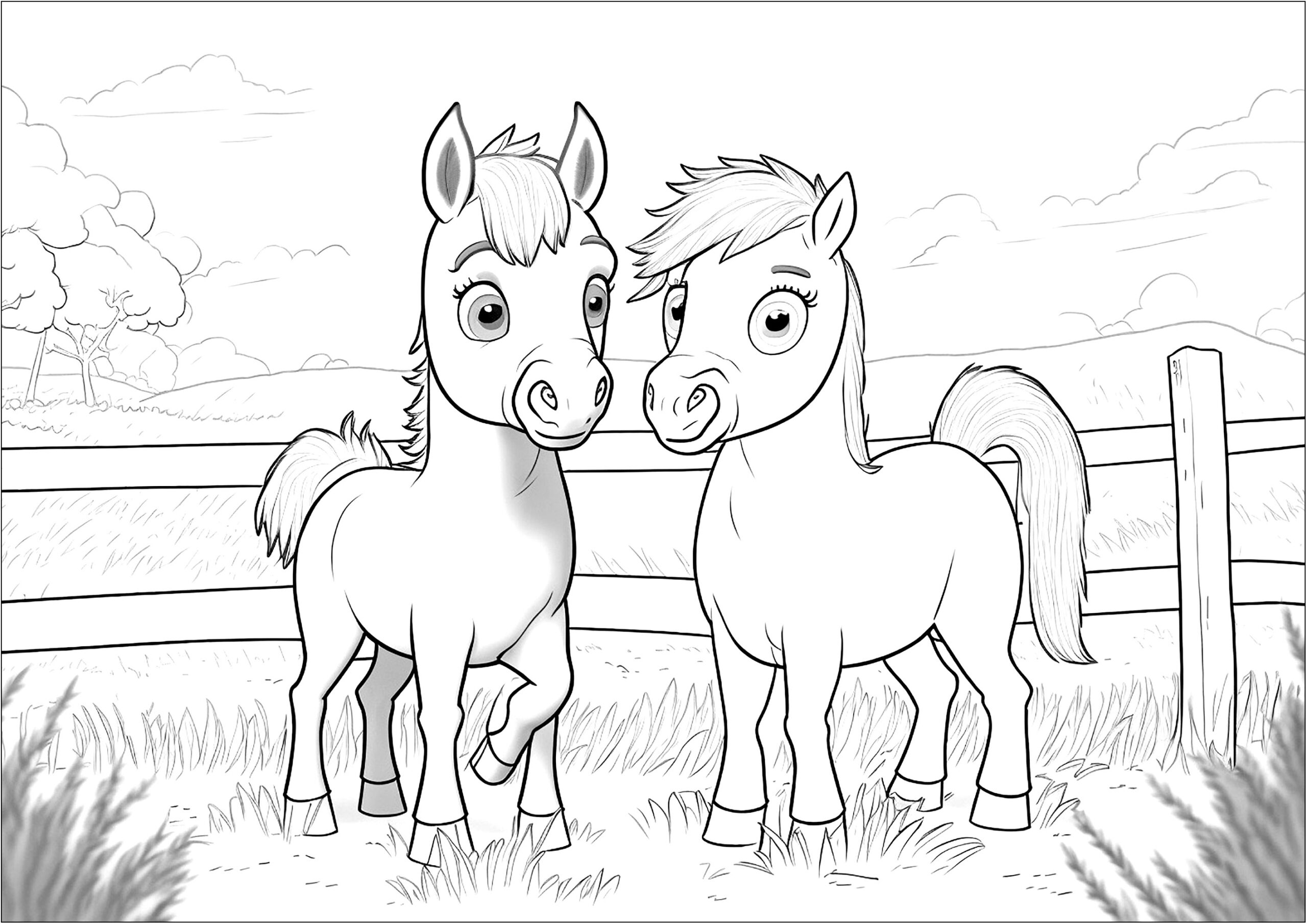 Free Coloring Pages Of Horses To Print Free Coloring Sheet Printables 