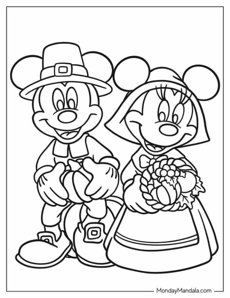 Free Free Printable Disney Thanksgiving Coloring Pages Download Free 