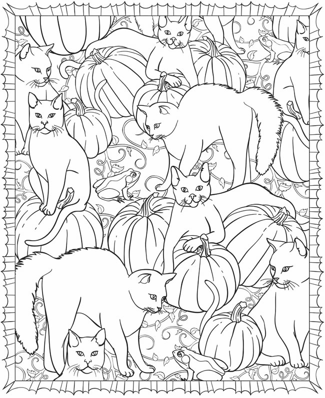 Free Free Printable Halloween Coloring Pages Adults Download Free Free 