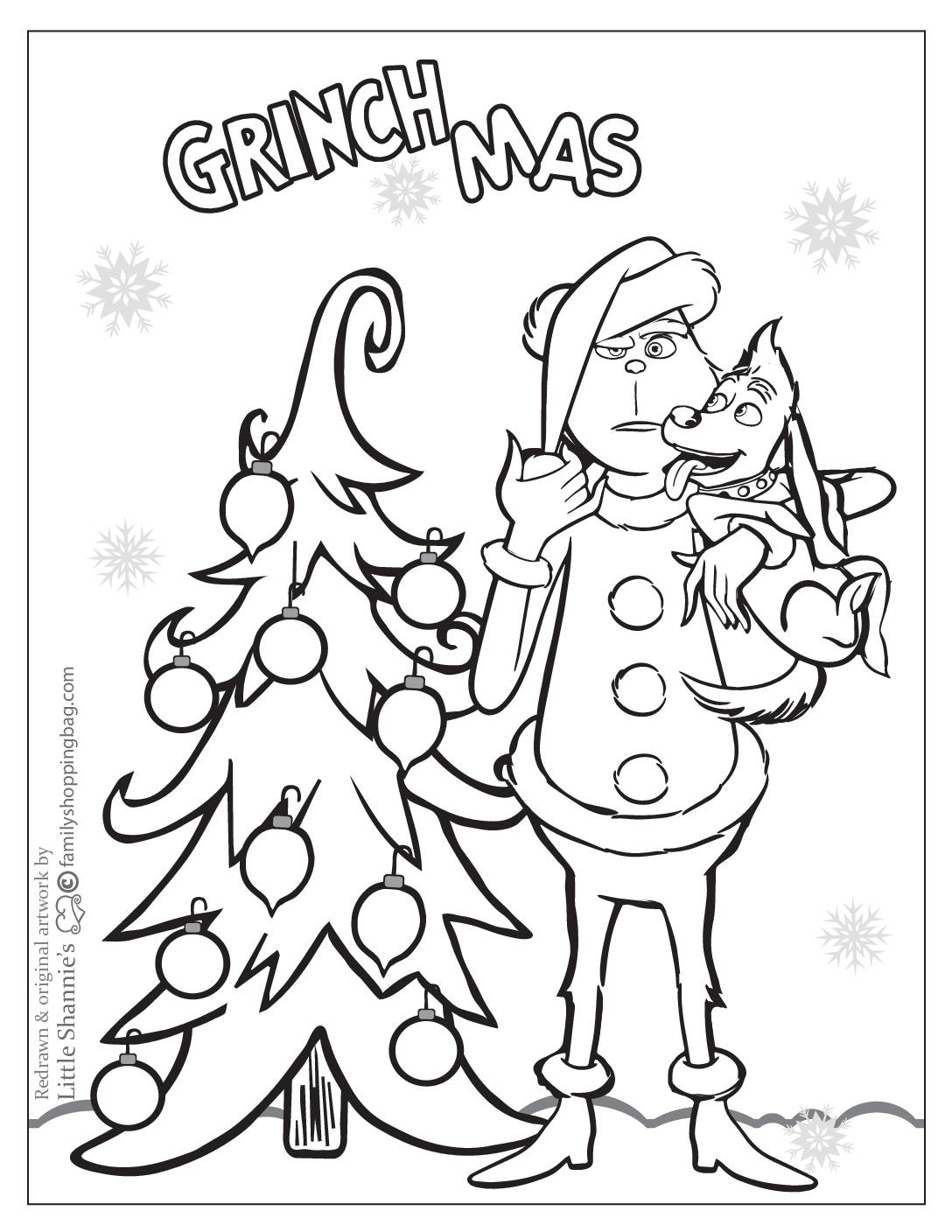 Free Grinch Coloring Sheets Printable Free Coloring Sheet Printables 
