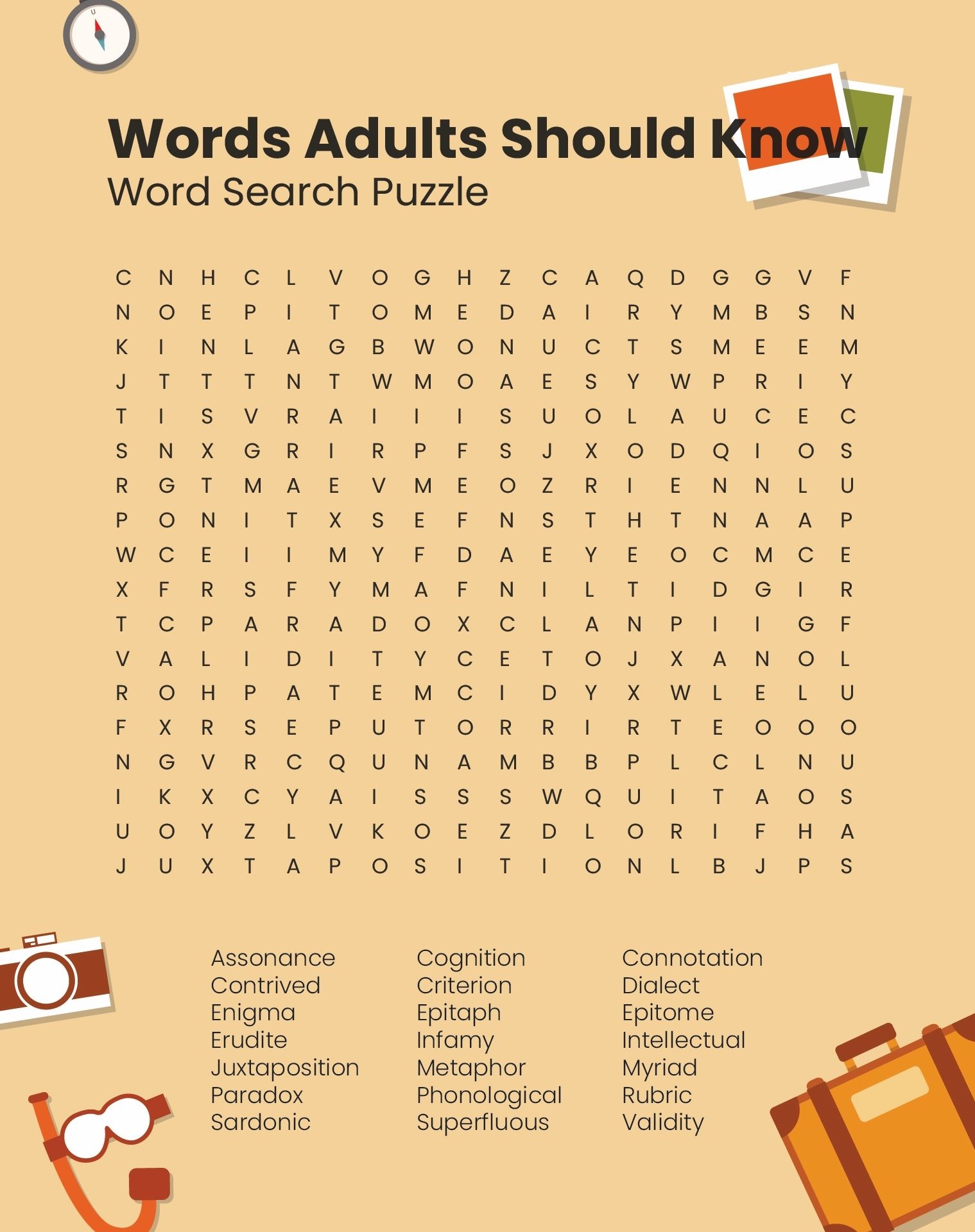 Free Large Printable Word Searches For Adults NBKomputer