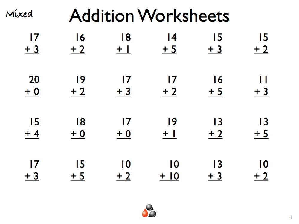 Free Printable Addition Sheets With Our Selection Of Addition 
