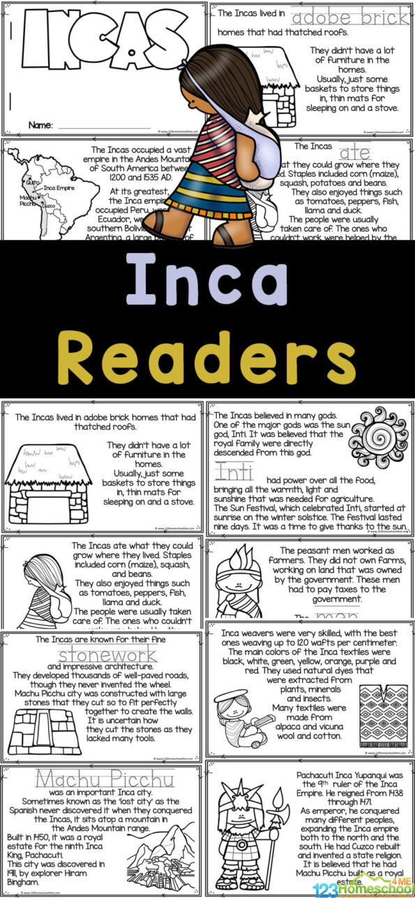 Free Printable Ancient Incan Empire Reader For Kids Ancient 