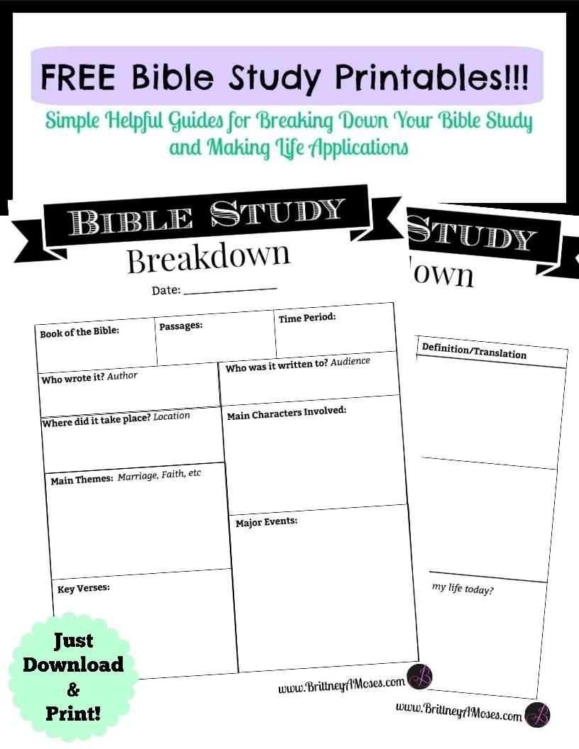 Free Printable Bible Study Worksheets 82 Images In Collection Page 1 