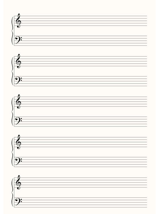 Free Printable Blank Music Sheets Printable Sight Words List
