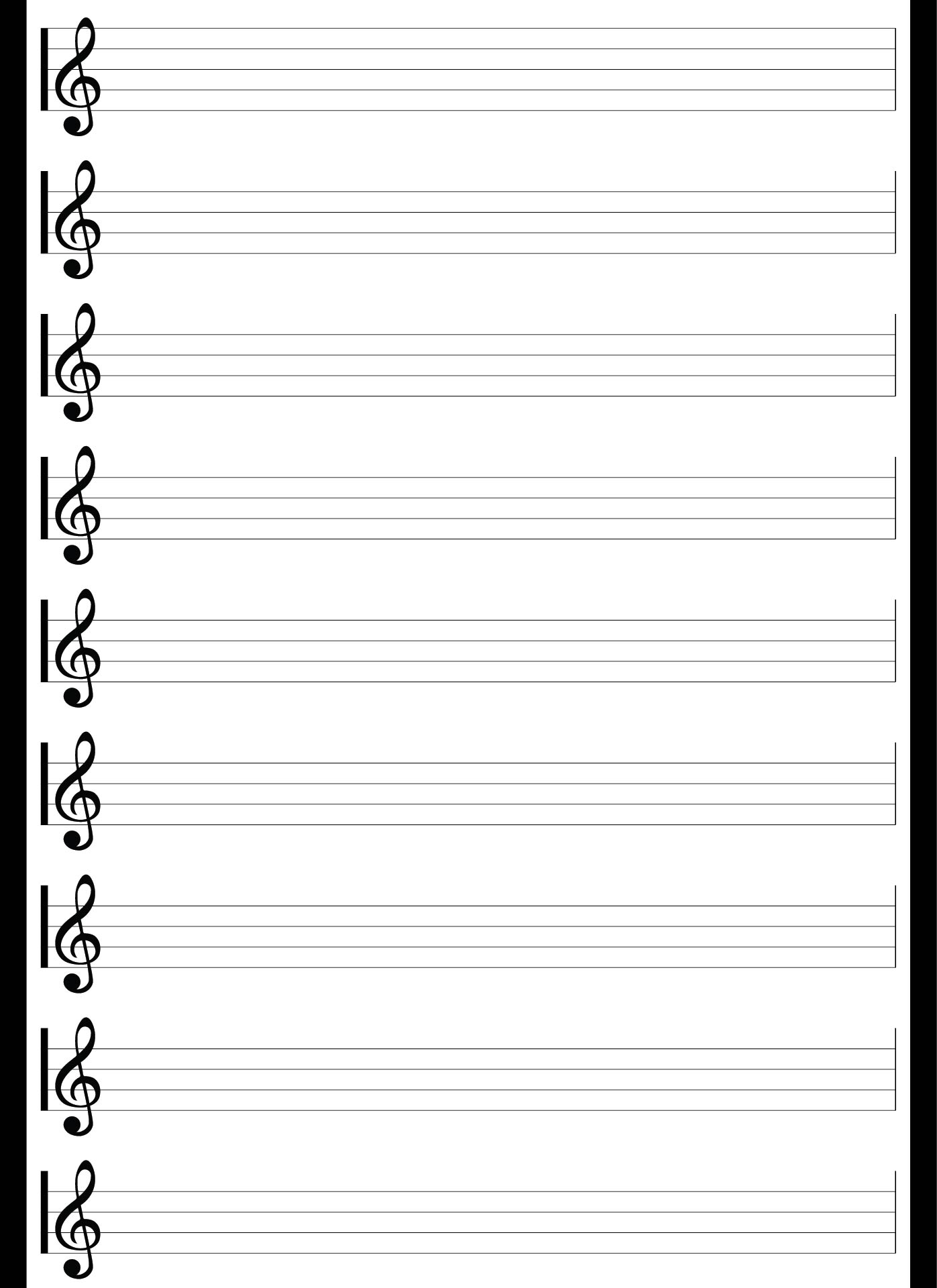 Free Printable Blank Piano Sheet Music Free Printable Blank Piano Sheet Music