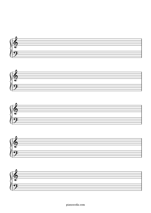 Free Printable Blank Sheet Music In PDF Worksheets Library