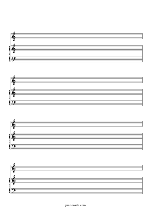 Free Printable Blank Sheet Music In PDF