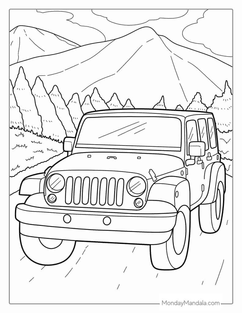 Free Printable Car Coloring Pages