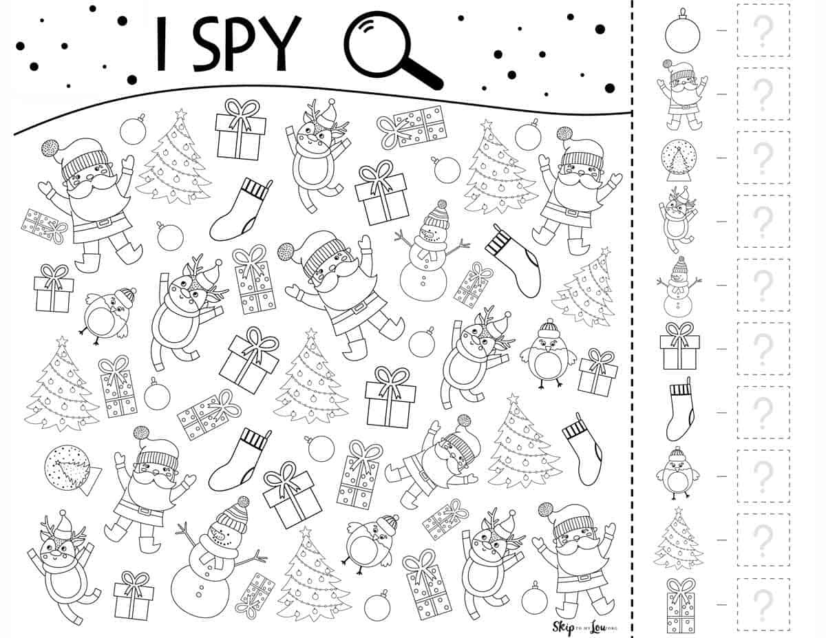 Free Printable Christmas Activity Sheets FREE Printable A Z