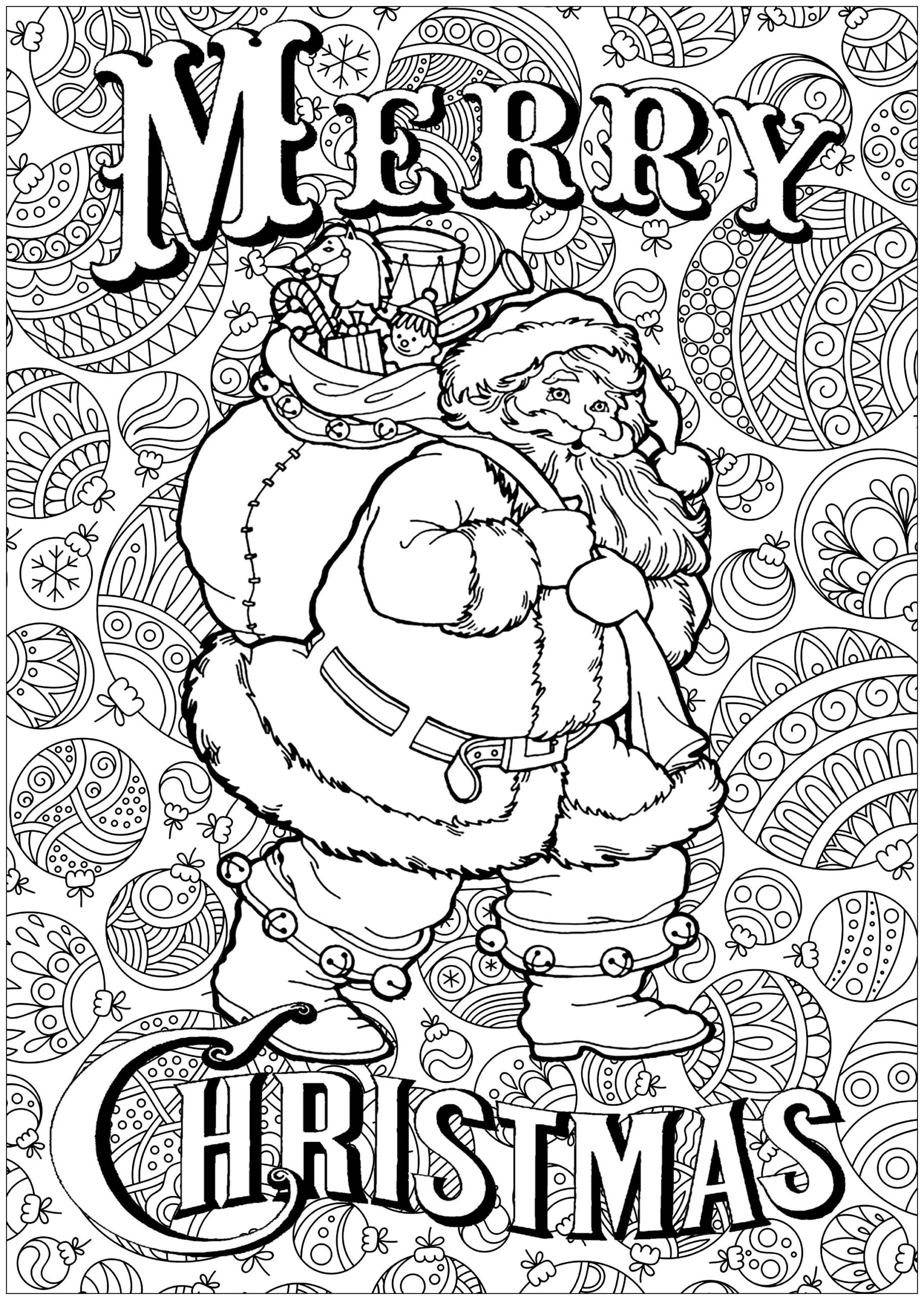 Free Printable Christmas Coloring Pages For Adults