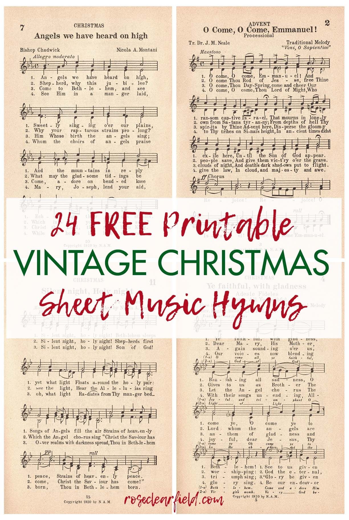Free Printable Christmas Sheet Music For Crafts Dev onallcylinders