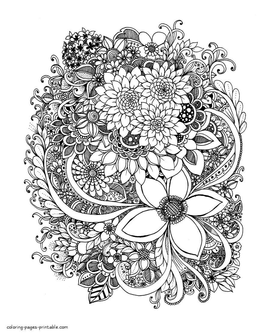 Free Printable Coloring Pages For Adults Advanced Pdf Free Coloring 