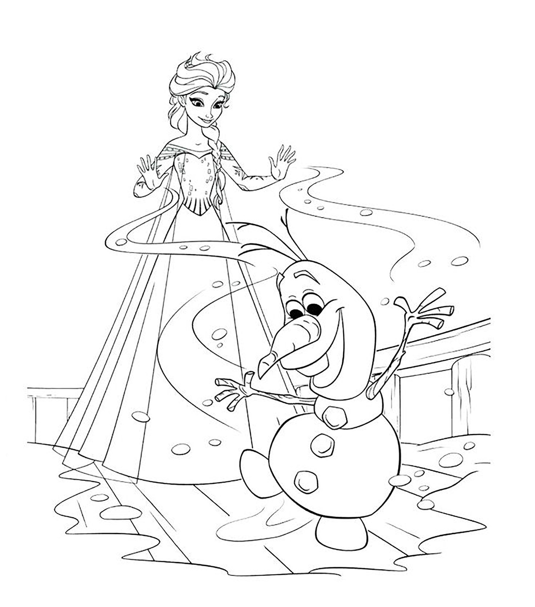 Free Printable Coloring Pages Frozen
