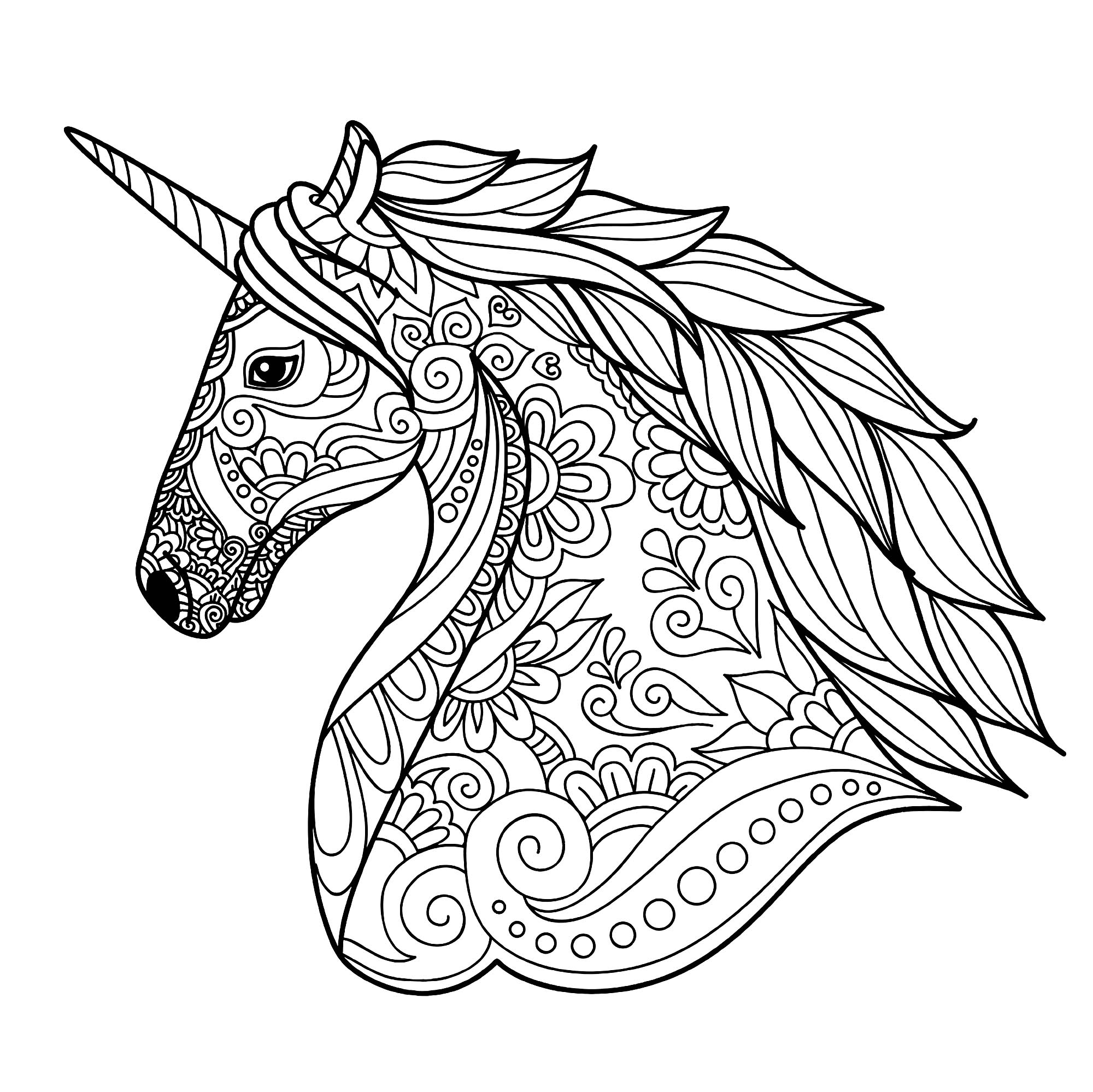 Free Printable Coloring Sheet Unicorn Coloring Pages Artistvolf