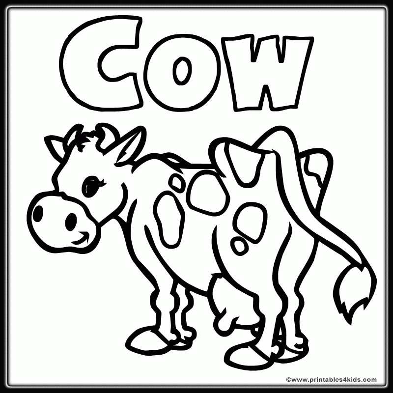 Free Printable Cow Coloring Pages Download Free Printable Cow Coloring 