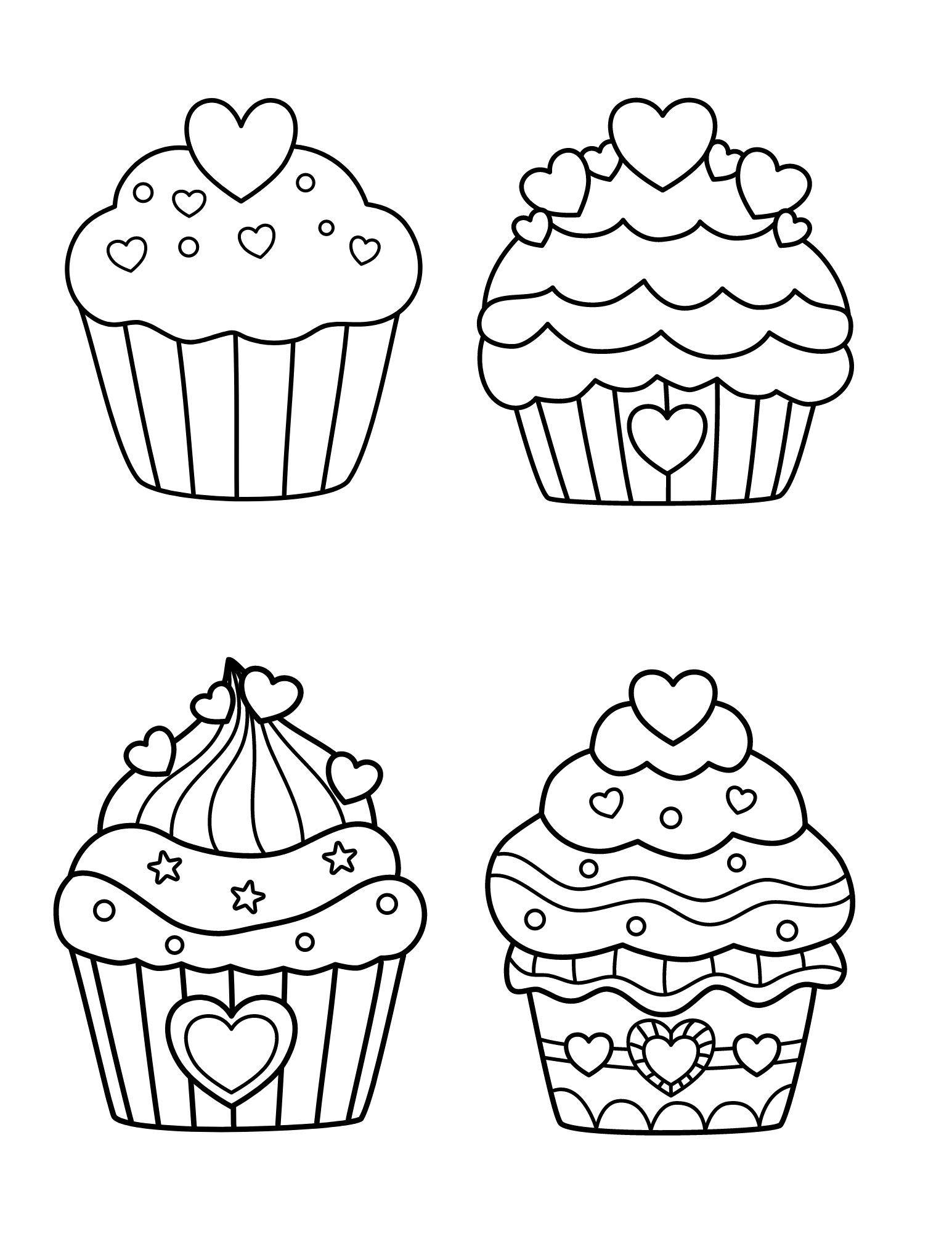 Free Printable Cupcake Coloring Pages 50 OFF
