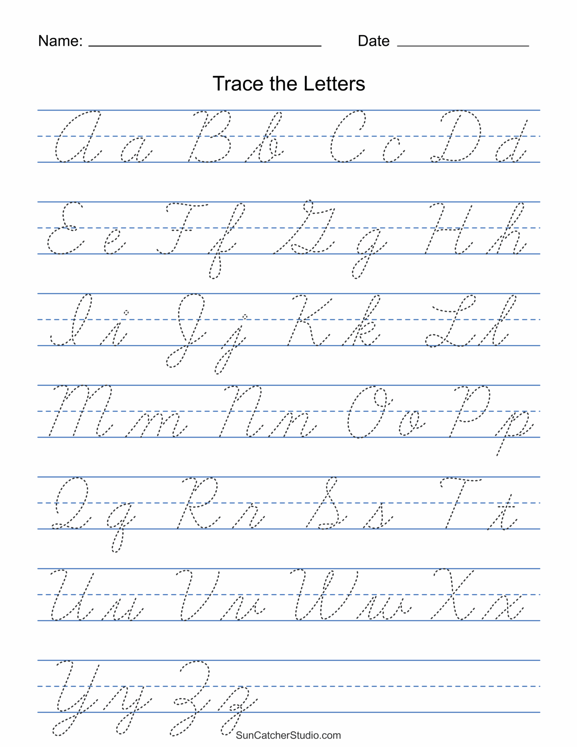 Free Printable Cursive Handwriting Worksheet Download Free Printable 