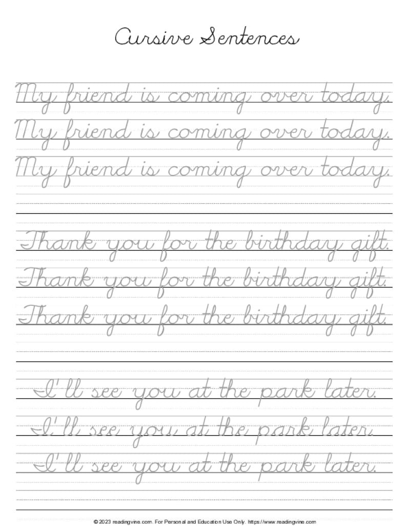 Free Printable Cursive Writing Worksheet Templates Canva Worksheets 
