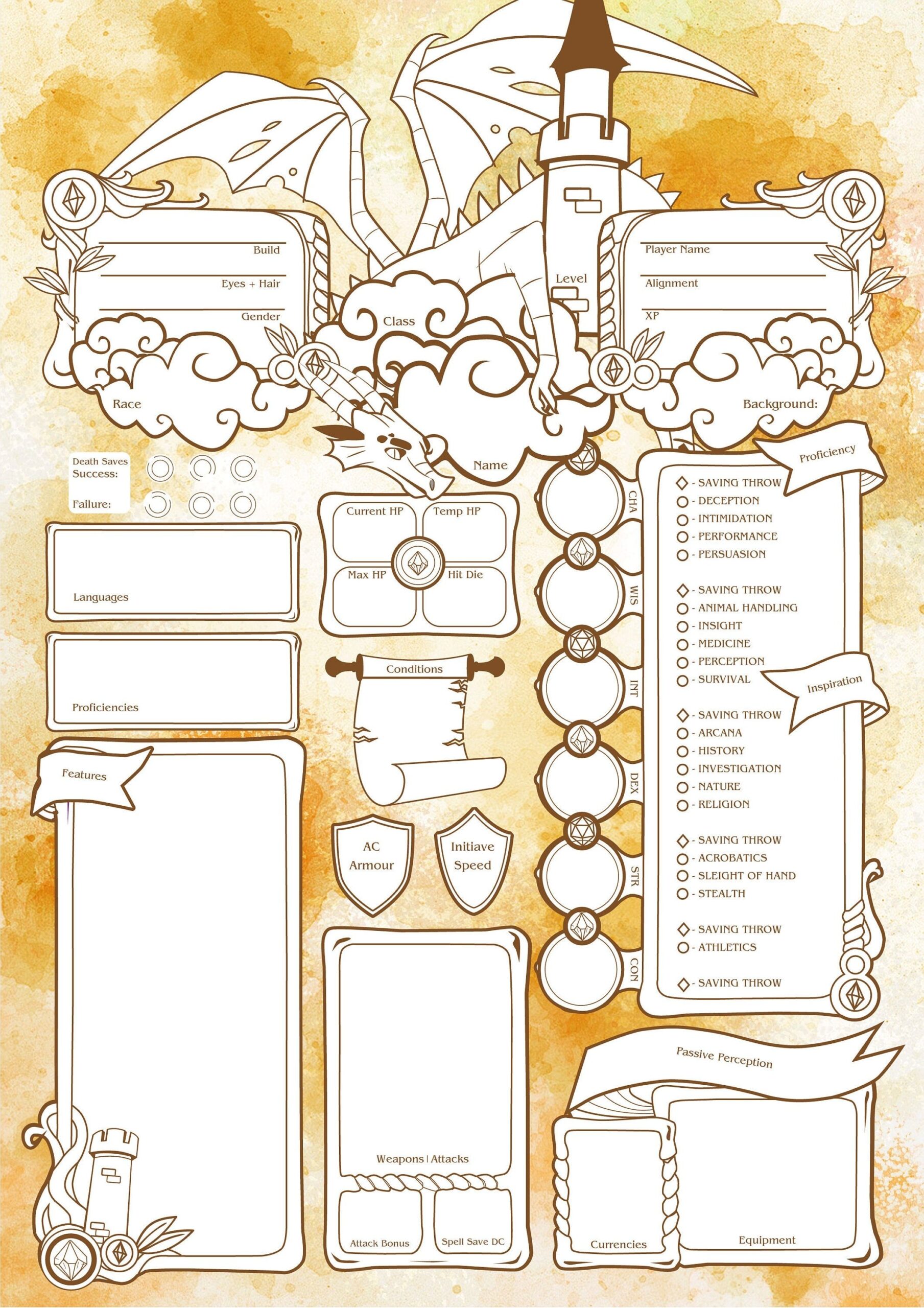 Free Printable Dnd Character Sheets Printable Calendars AT A GLANCE
