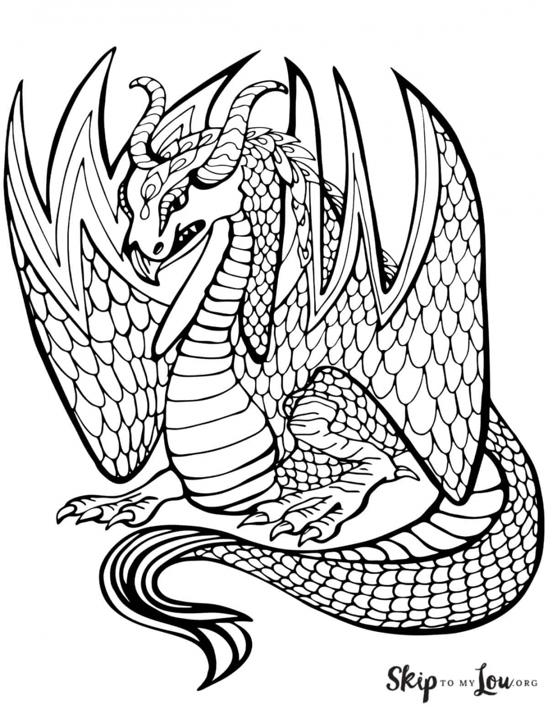 Free Printable Dragon Coloring Pages FREE Printable HQ