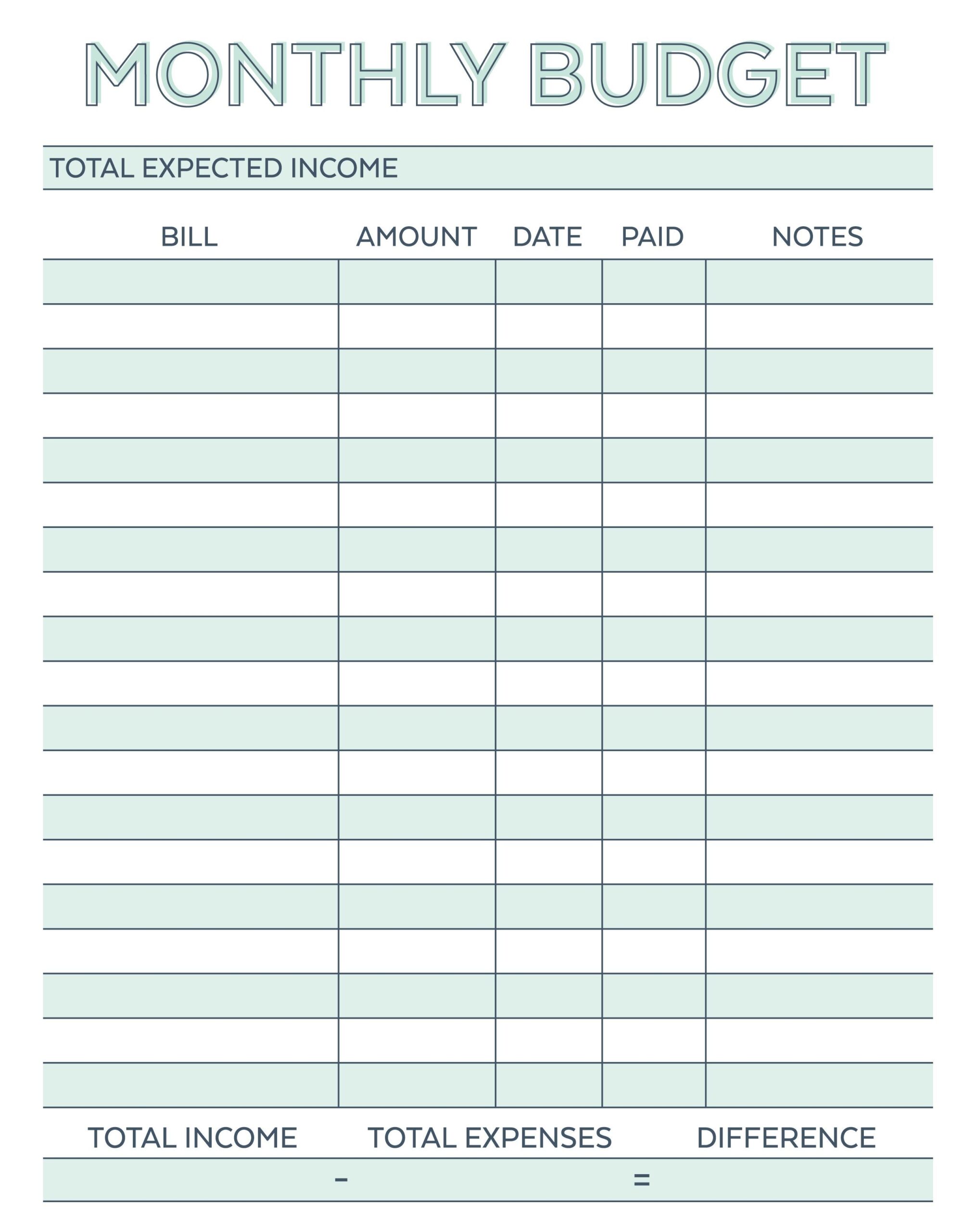 Free Printable Editable Calendar 2025 Monthly Expenses Carlton T Wick