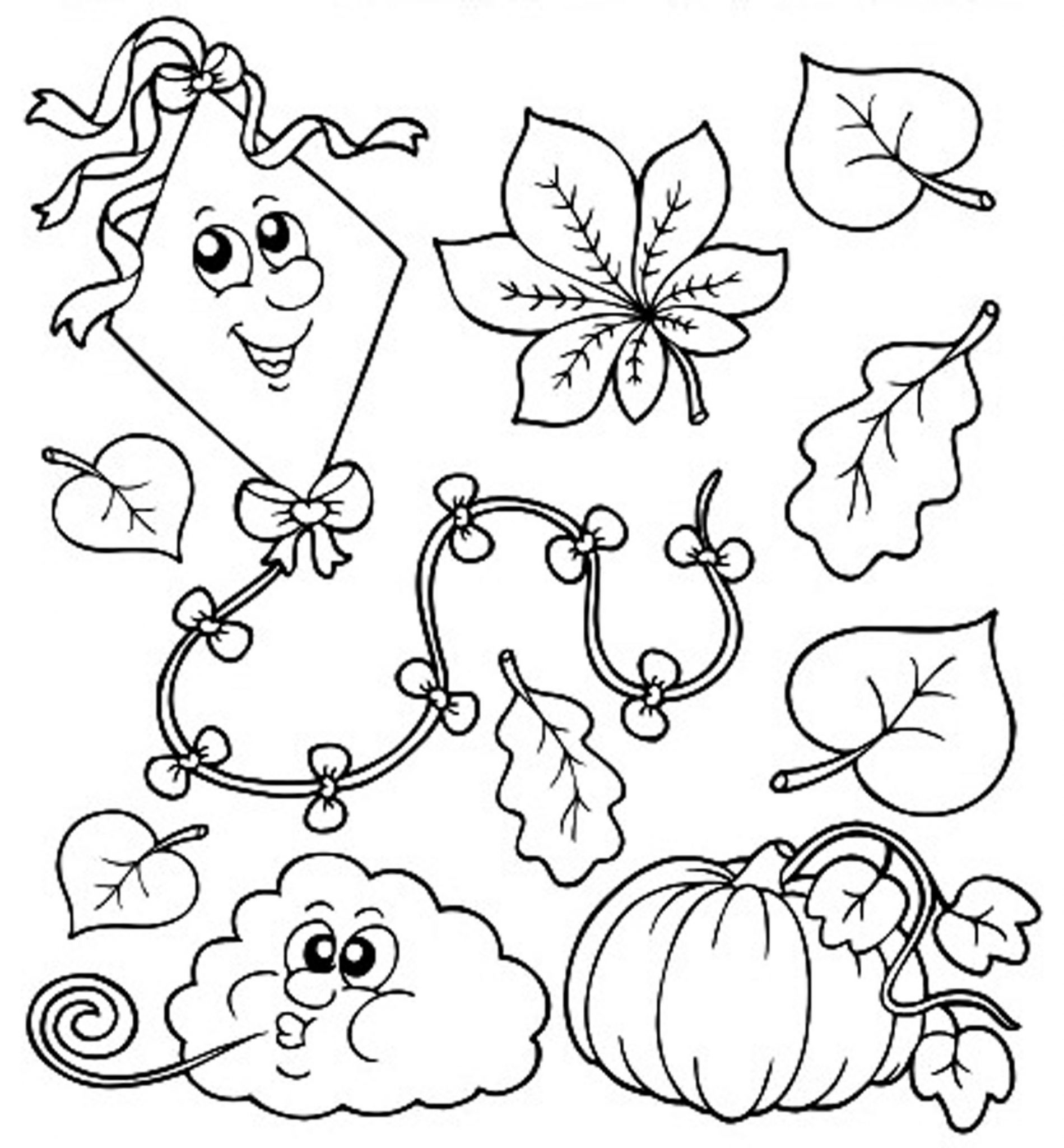 Free Printable Fall Coloring Sheets For Kids Coloring Pages