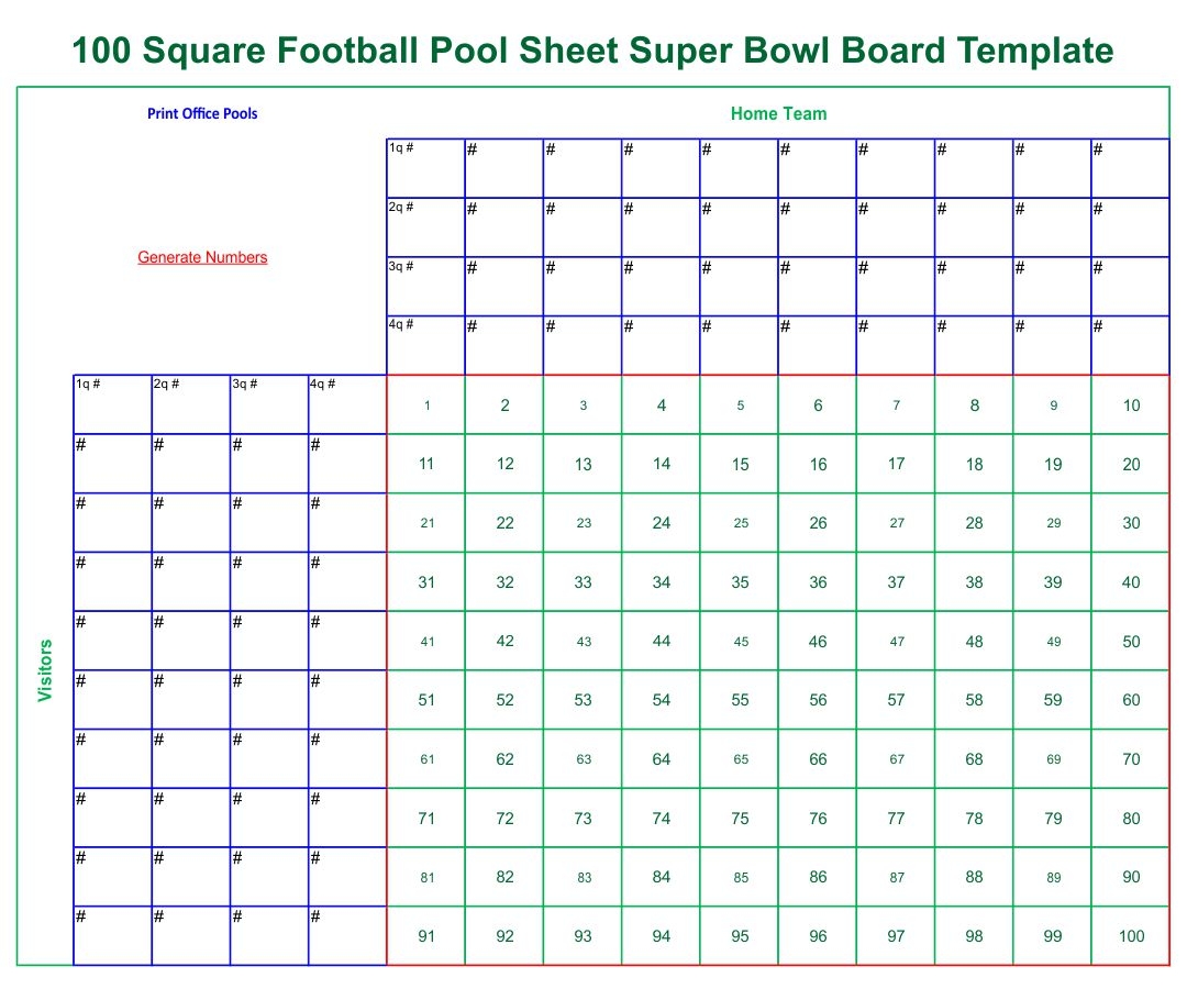 Free Printable Football Pool Sheets Printable New Year Banners
